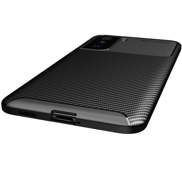 Carbon Fiber Mobilcover til Samsung Galaxy S21 Plus - Brun