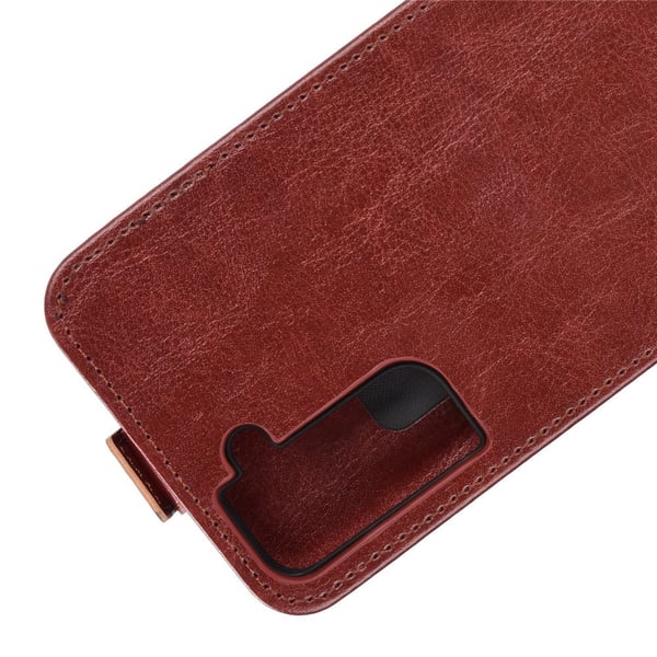 Flip mobilcover til Samsung Galaxy S21 - Brun