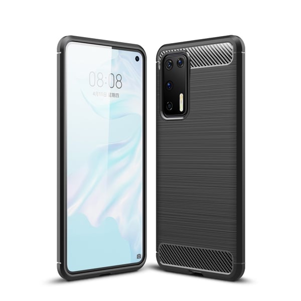 Carbon Fiber mobilskal till Huawei P40 - Svart