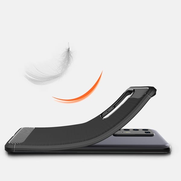Carbon Fiber mobilskal till Huawei P40 Pro - Blå