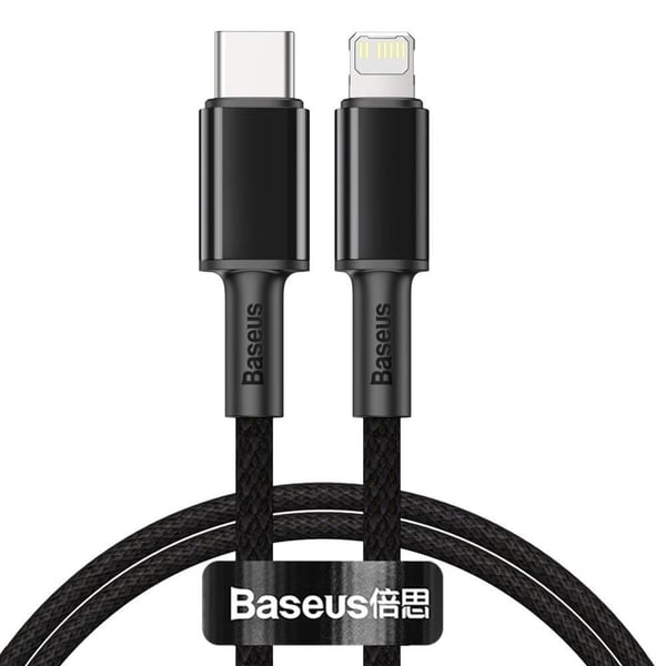 Baseus USB-C–Lightning-kaapeli 20 W 1 m Musta
