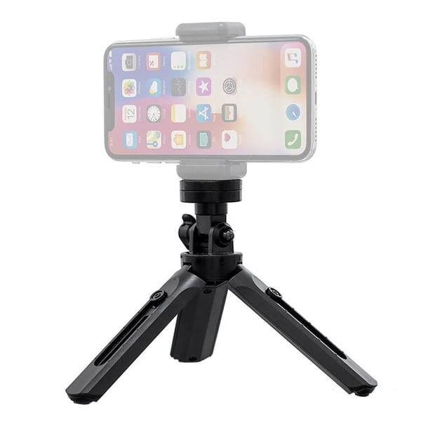 Mini Tripod telefonhållare selfie stick GoPro Svart