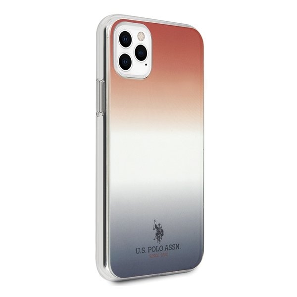 U.S. Polo Assn. Gradient Pattern Collection iPhone 11 Pro BlåRöd