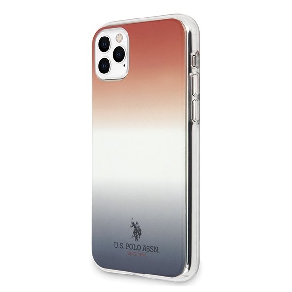 U.S. Polo Assn. Gradient Pattern Collection iPhone 11 Pro BlåRöd