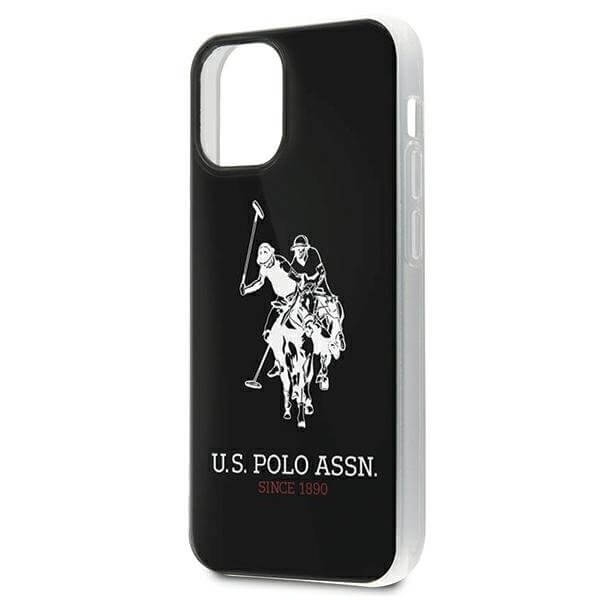 U.S. Polo Assn. Shiny iPhone 12 mini Skal Stor Loga Svart