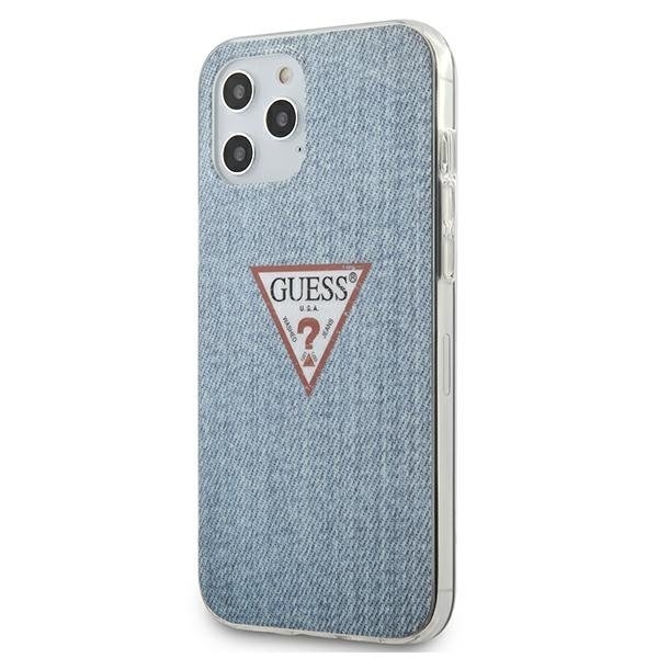 Guess iPhone 12 Pro Max Skal Jeans ljus Blå
