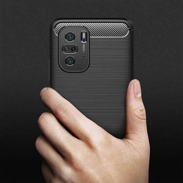 Carbon TPU Mobilskal till Xiaomi Mi 11i / Poco F3 - Svart