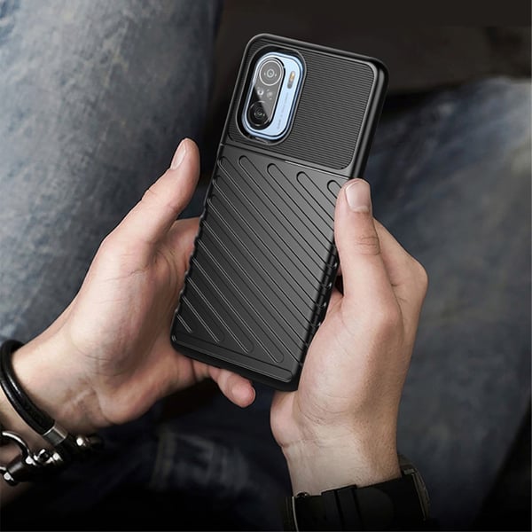 Thunder Twill Jazz Skal till Xiaomi Mi 11i / Poco F3 - Svart