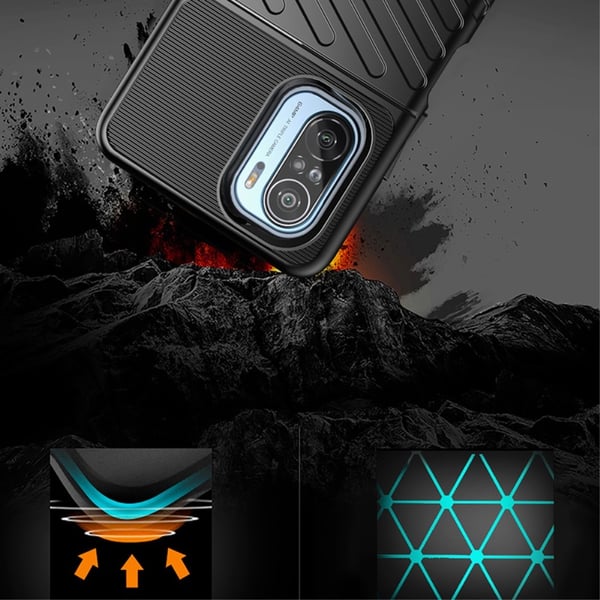 Thunder Twill Jazz Skal till Xiaomi Mi 11i / Poco F3 - Svart