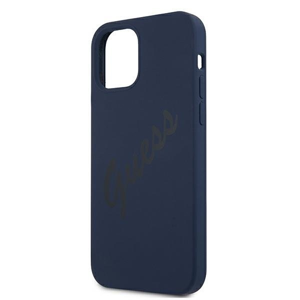 Guess Skal iPhone 12 Mini Script Vintage - Blå