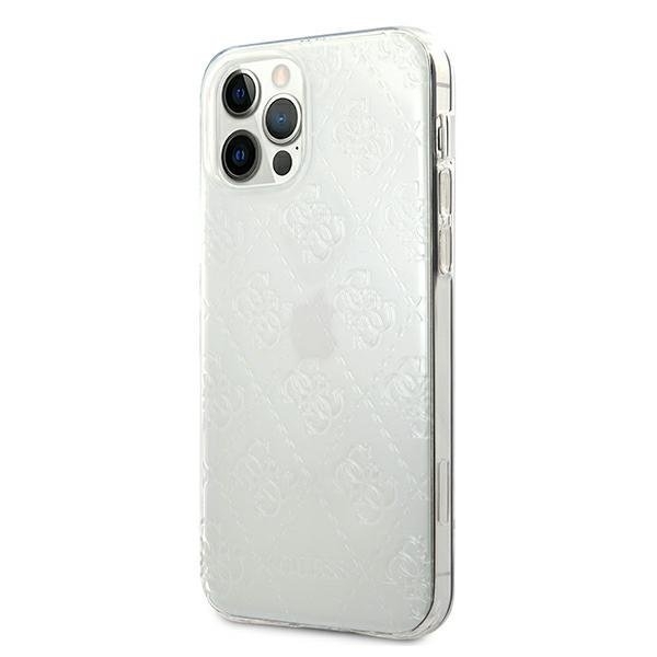 Guess iPhone 12 Pro Max Skal 3D Pattern Collection - Transparent