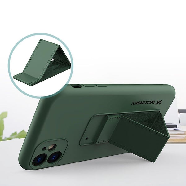 Wozinsky Kickstand Silicone Skal iPhone 11 Pro Max- Röd