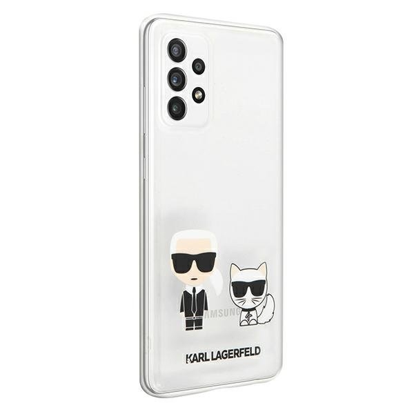 Karl Lagerfeld Skal Galaxy A72 Karl & Choupette - Transparent