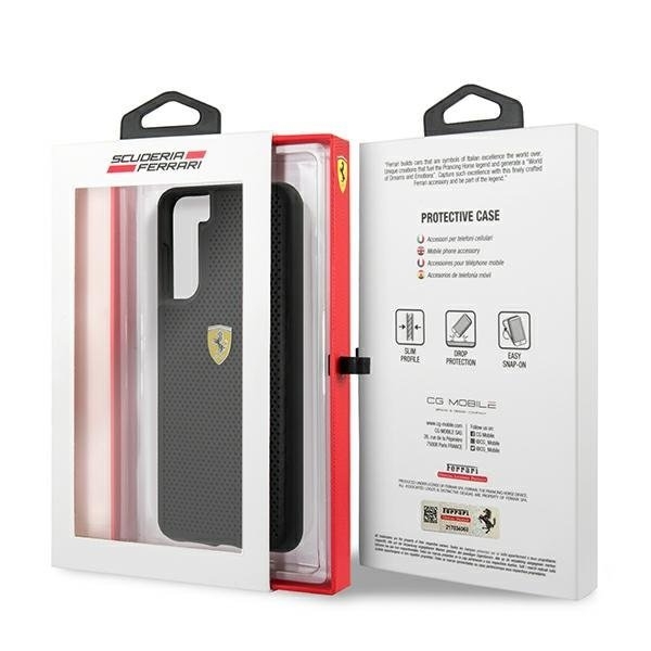 Ferrari Skal Galaxy S21 Plus On Track Perforated - Svart