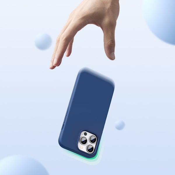 Ugeen beskyttende silikone etui til iPhone 13 Pro - blå