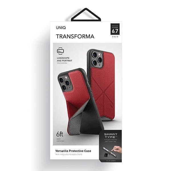 UNIQ Transforma MobiliPhone 12 Pro Max Skal - Röd