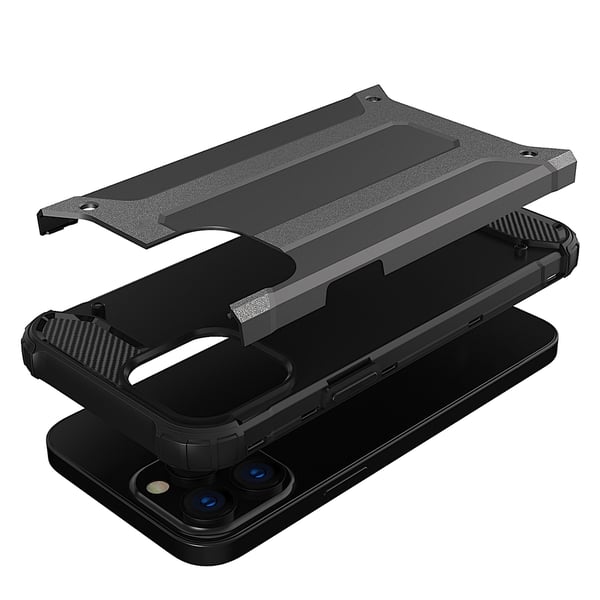 Hybrid Armor Tough Rugged Skal iPhone 13 Pro - Blå
