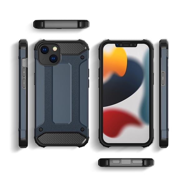 Hybrid Armor Tough Rugged Taske til iPhone 13 mini - Guld