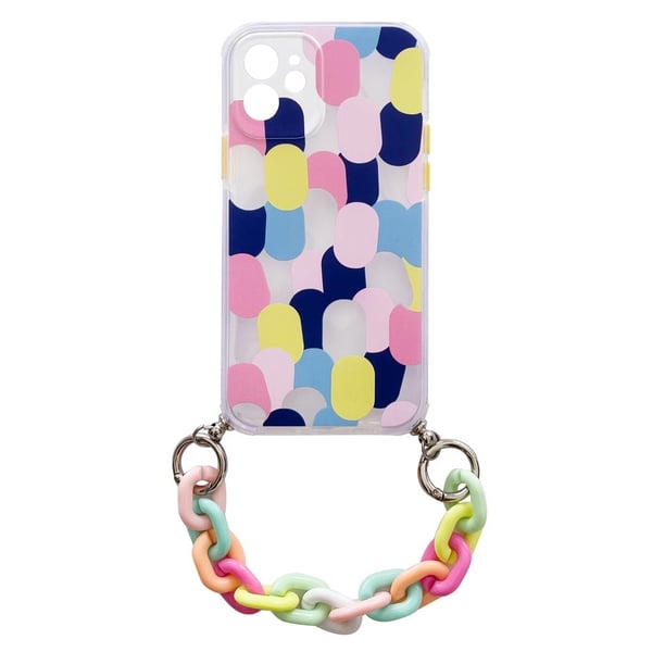 Color Chain Gel Flexible Kuori iPhone 8 Plus / 7 Plus - Monivärinen