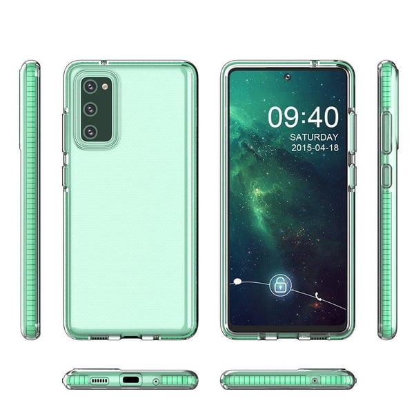 Spring Gel Protective Skal Galaxy A72 4G - Ljus Blå