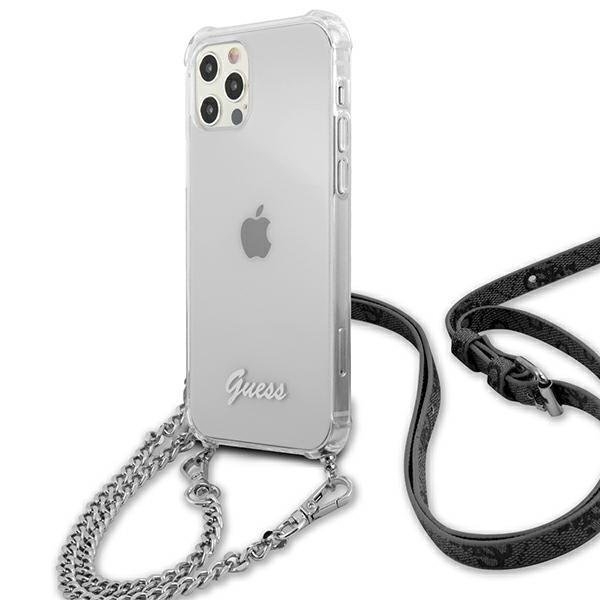 Guess iPhone 12 Pro Max Skal Silver Chain - Silver