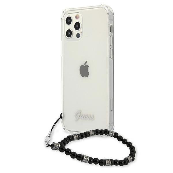 Guess iPhone 12 Pro Max Skal Svart Pearl - Transparent