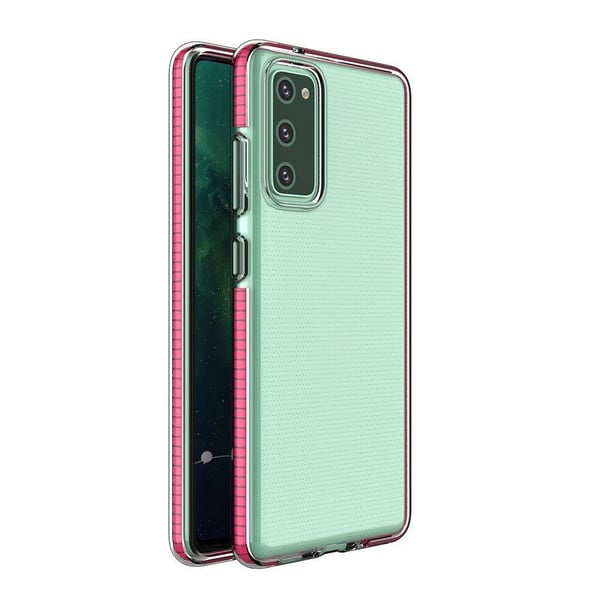 Spring TPU Gel Protective Mobilskal Galaxy A02s - Mörk Rosa