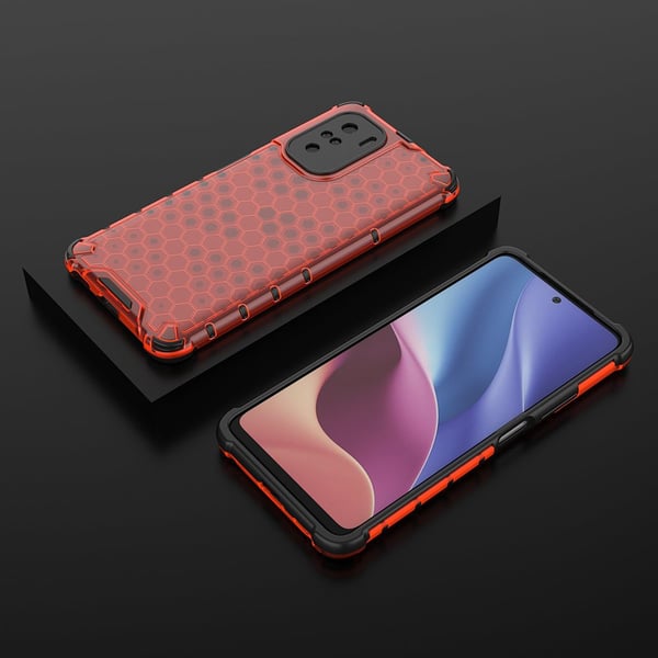 Honeycomb Armor Bumper Skal Redmi Poco J2 - Röd