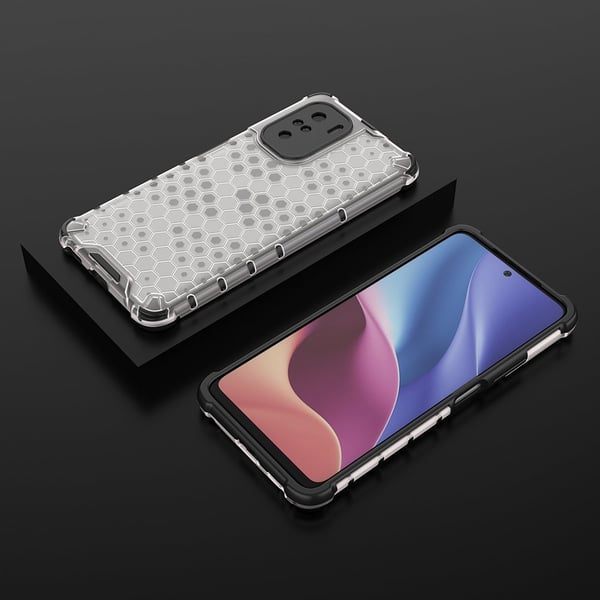 Honeycomb Armor Bumper Skal Redmi Poco J2 - Transparent