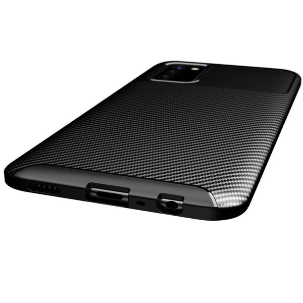 Carbon Fiber Mobilskal till Samsung Galaxy A03s - Blå