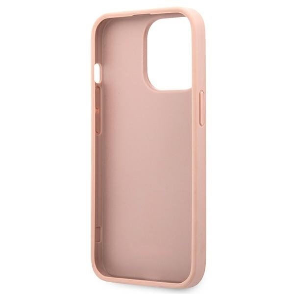 Guess iPhone 13 Pro Skal Max Saffiano Stripe - Rosa