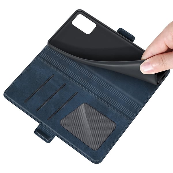 Flip Folio Pung Etui til Samsung Galaxy A03s - Blå