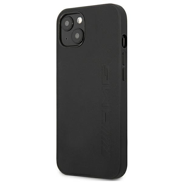 Mercedes AMG Skal iPhone 13 Mini Läder Hot Stamped - Svart