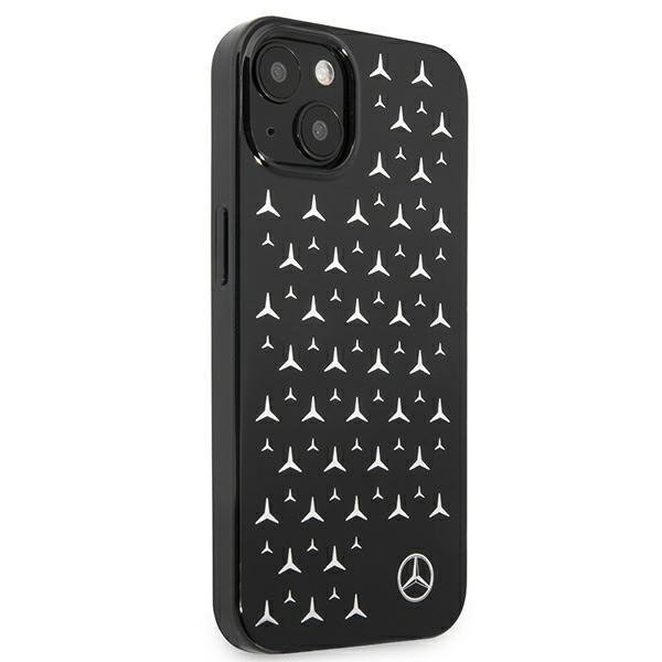 Mercedes Skal iPhone 13 Mini Silver Stars Pattern - Svart