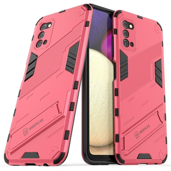Kick-stand mobilskal till Samsung Galaxy A03s - Rosa