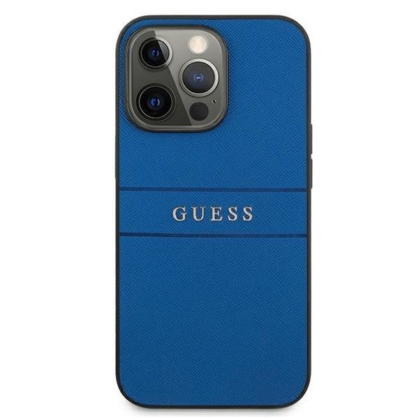 Guess Saffiano Strap Skal iPhone 13 Pro - Blå