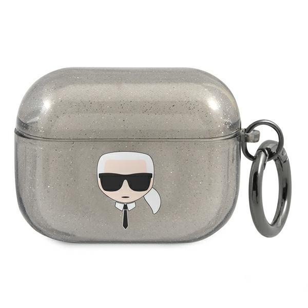Karl Lagerfeld Glitter Karl`S Head Skal Airpods Pro - Svart