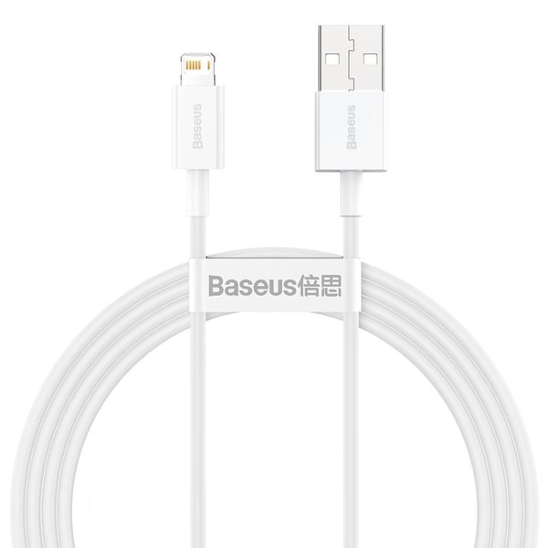 Baseus Superior USB-A till Lightning kabel 1.5m - Vit