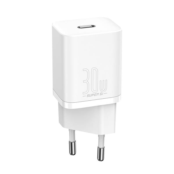 Baseus Super Si 1C Vægoplader USB-C 30 W - Hvid