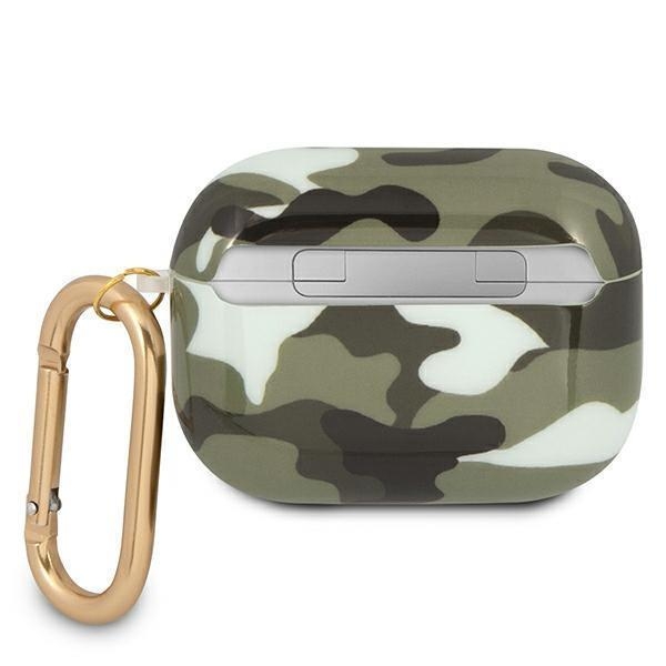 Guess Camo Collection Taske til AirPods Pro - Khaki