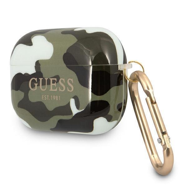 Guess Camo Collection Taske til AirPods Pro - Khaki