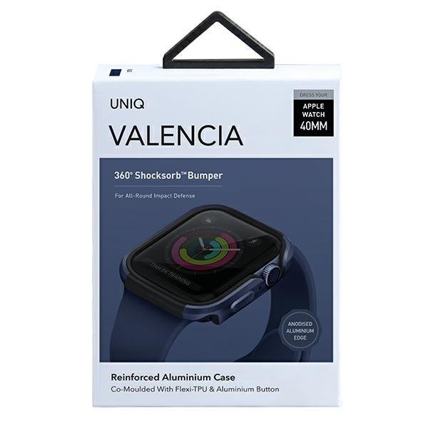 UNIQ Valencia Apple Watch Band 4 / 5 / 6 / Se 40mm - Atlantic Blå