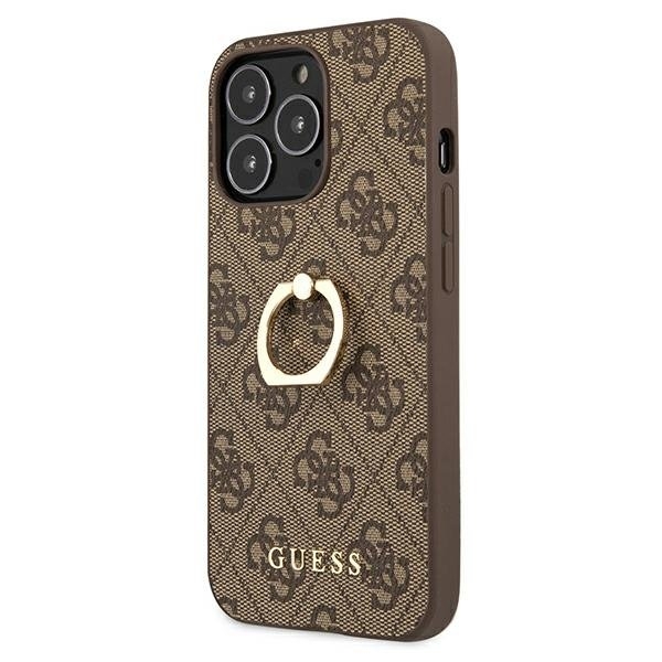 Guess Ring Stand Skal iPhone 13 Pro / 13 - Brun
