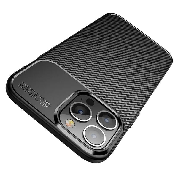 Carbon Fiber Mobilskal till Apple iPhone 13 Pro - Blå