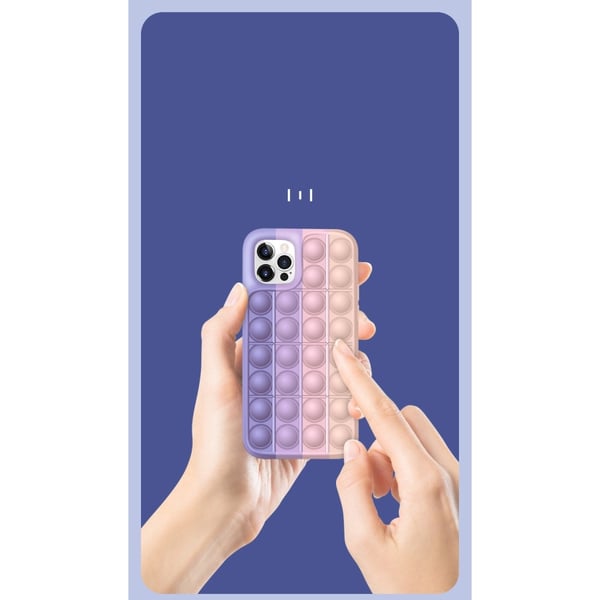 Pop it fidget -kuori Apple iPhone 13 Prolle - Violetti