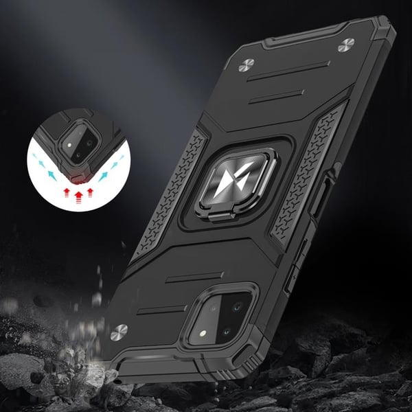 Wozinsky Ring Armor Mobilskal Galaxy A22 - Röd