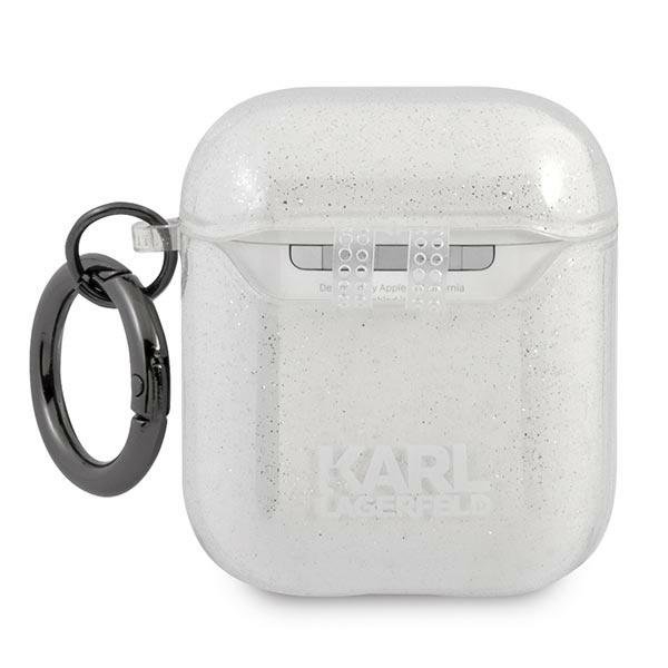 Karl Lagerfeld Kuori Glitter Karl`s Head Airpods - Hopea