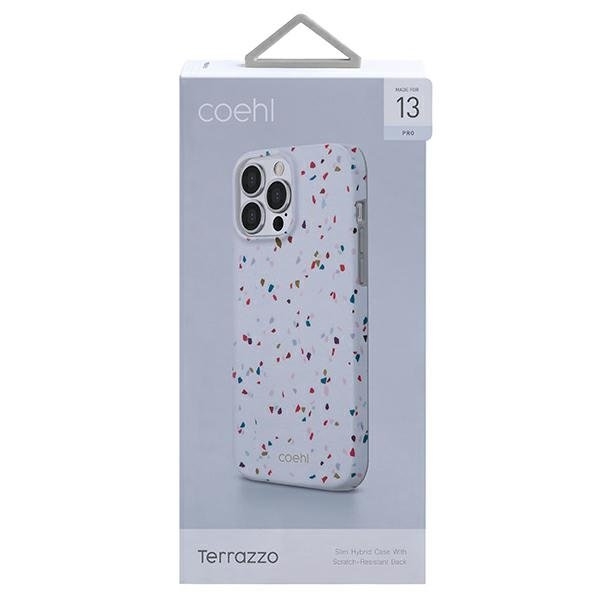 UNIQ Coehl Terrazzo Skal iPhone 13 / 13 Pro - Vit