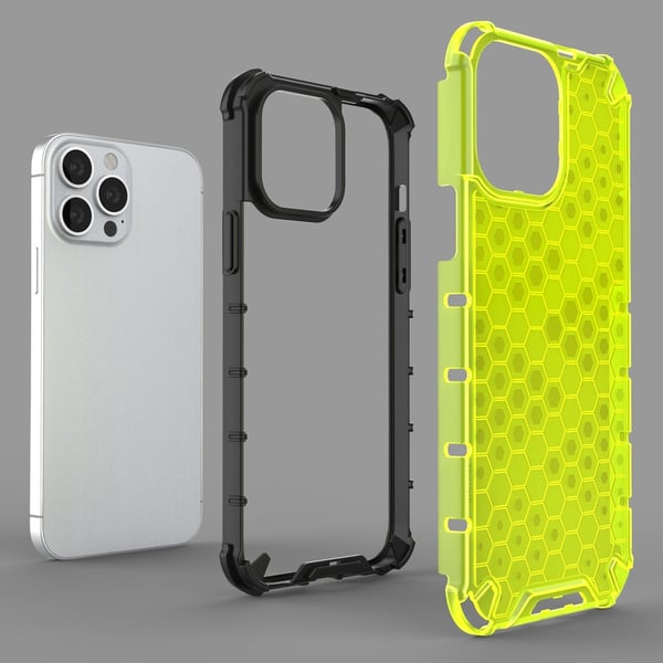 Honeycomb Armor TPU Bumper iPhone 13 Pro Max - Blå