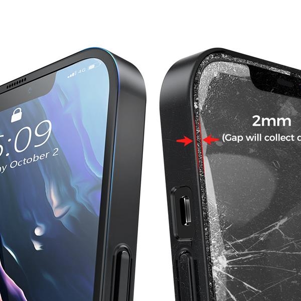 Joyroom 360 Skal Plus Härdat glas iPhone 13 Pro Max - Röd